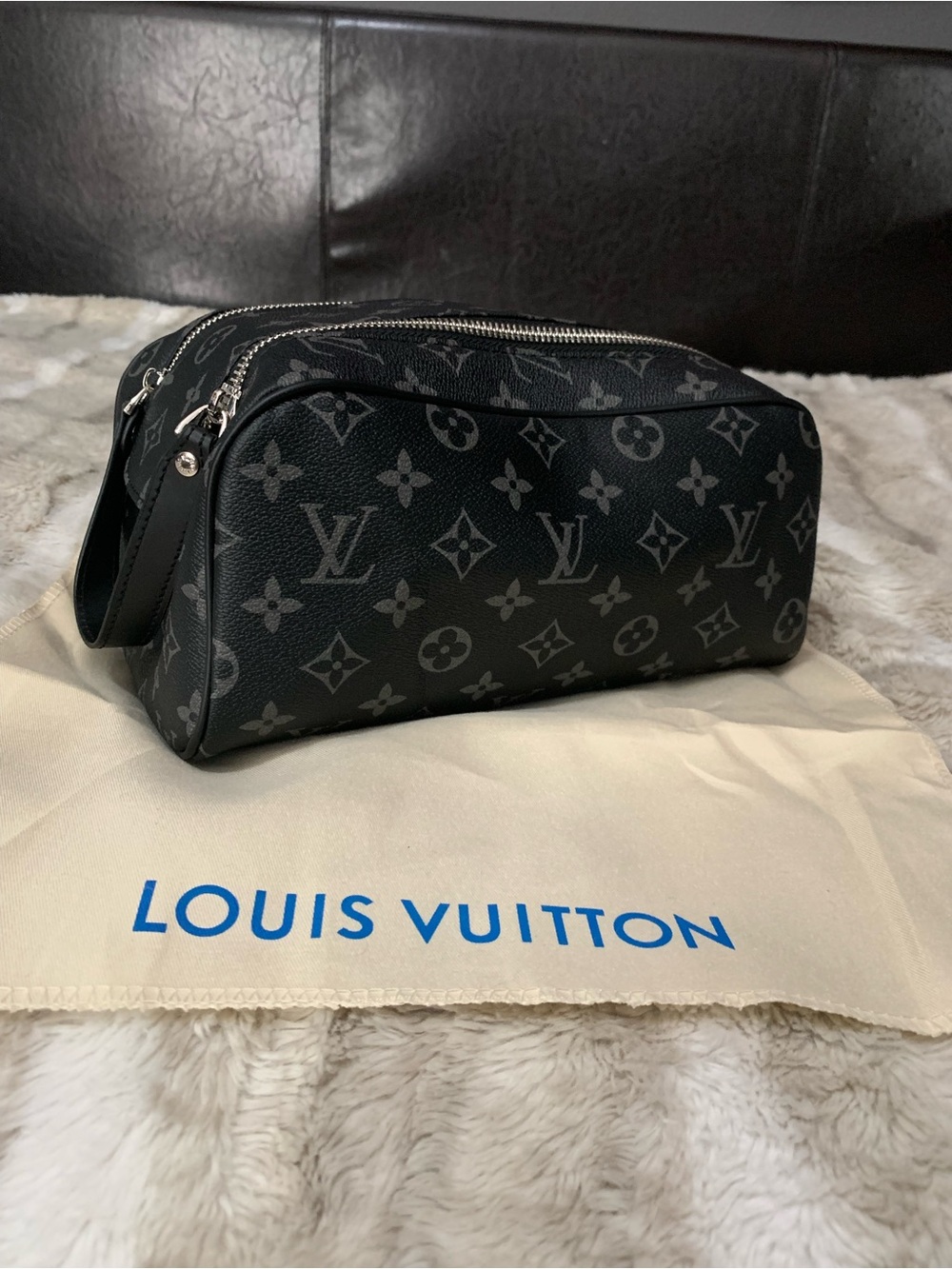 Louis Vuitton Black Monogram Eclipse Toiletry bag